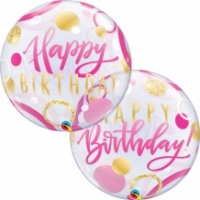 Happy Birthday Gold roze