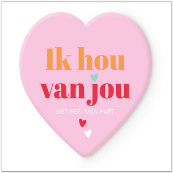 Onderzetter Ik hou van jou